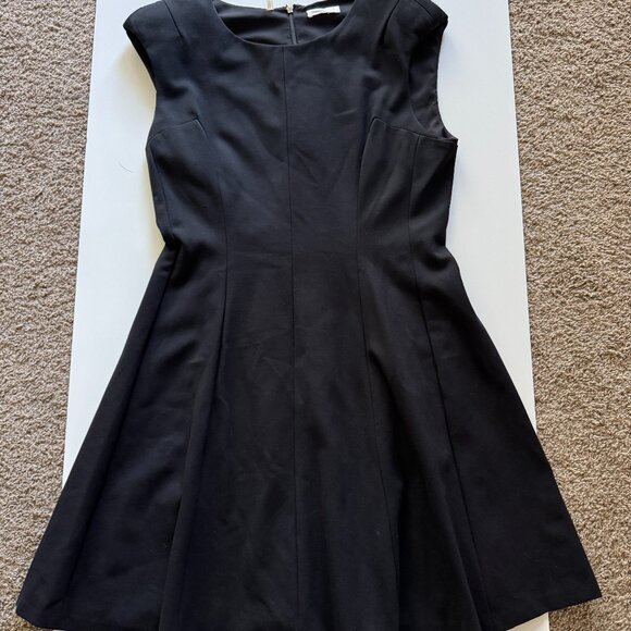 Rebecca Taylor Black Knee-Length Fit and Flare Dress Size 10 - Picture 1 of 8